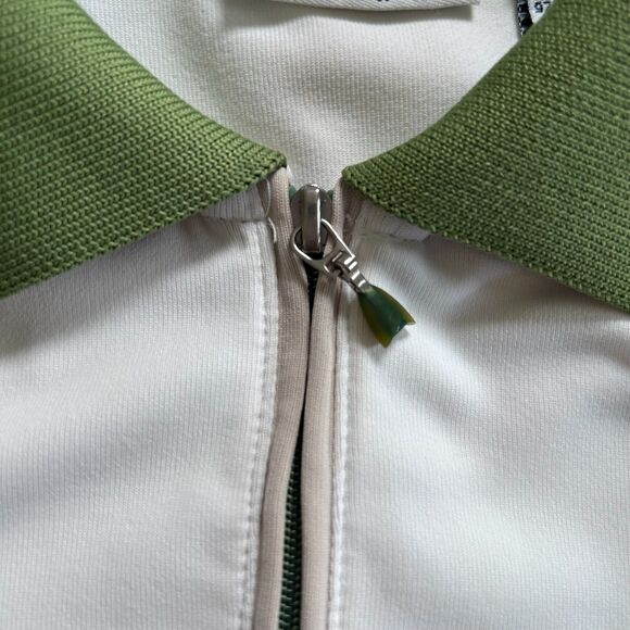 Izod Cool FX Green White Golf Polo Top L Skort 10 Women’s Activewear Set - Picture 10 of 12